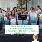 Udział Scholi VICTORIA w VII Festynie Rodzinnym w Parafii pw. NMP Królowej Rodzin
