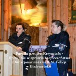 Spotkanie w sprawie bezpieczeństwa z funkcjonariuszami K.M. Policji w Białymstoku