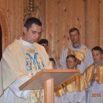 Podziękowanie ks. Rafałowi za posługę duszpasterską w parafii Św. Krzysztofa