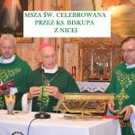 Msza św. celebrowana przez Ks. Biskupa z Nicei