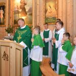 Przywitanie ks .Adama Turlińskigo w parafii pw. Św. Krzysztofa