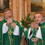 Przywitanie ks .Adama Turlińskigo w parafii pw. Św. Krzysztofa