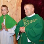 Przywitanie ks .Adama Turlińskigo w parafii pw. Św. Krzysztofa