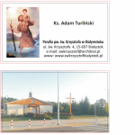 Przywitanie ks .Adama Turlińskigo w parafii pw. Św. Krzysztofa