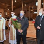 2020.11.22 – Uroczystość Chrystusa Króla Wszechświata, Podziękowanie ks. Adamowi za posługę duszpasterską w naszej parafii.