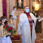 2020.11.22 – Uroczystość Chrystusa Króla Wszechświata, Podziękowanie ks. Adamowi za posługę duszpasterską w naszej parafii.